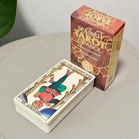 Ispanų Tarot Español kortų kaladė 10,3*6cm 78 kortos Dviem kalbomis Anglų Ispanų Marselio stiliaus Būrimo kortos Dusserre smėlis