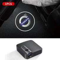 1/2 vnt. LED automobilio durų pasitikimo šviesos, automobilio logotipo projektoriaus šviesos, skirtos Volvo V60 V40 XC90 XC40 S60 XC60 V70 S90 V90, automobilių aksesuarai