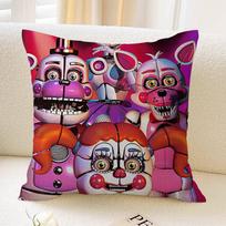 F-FNAF Five-nights-At-Freddys Pillow Covers Cartoon Sofa Decorative Home Double-sided Printing Short Plush Cute Cushion Cover 30cmx30cm