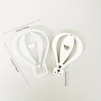 Hot Air Balloon Silicone Mold Hollow Love Decoration Tool Mold Crafts DIY Gypsum Car Aromatherapy Decoration Resin Mold