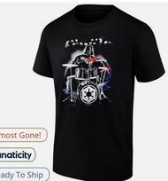 Žvaigždžių karai Darth Vaderis groja būgnais Marškinėliai Unisex T-shirt M