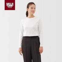 MUJI Women's Tenjiku Knit Long Sleeve T-Shirt L