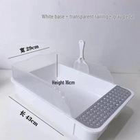 Extra Large Odor-Proof Cat Litter Box & Semi-Enclosed Anti-Splash Bed Default
