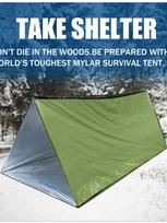 Emergency Tent Survival Tent Disposable Tent Outdoor Self rescue  Thermal Insulation  Earthqua