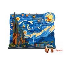 DIY Van Gogh The Starry Night Micro Building Blocks Creative Art Brick Toy Gift For Kids S