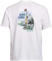 TOMMY BAHAMA Hoppy Camper Alaus Kalnas Balti Marškinėliai Dideli Dydžiai Maži - L
