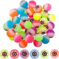 Halloween 20Pcs Glowing Eyeballs Funny Bouncy Eyeballs Scary Eye Balls Toys For Kids Halloween Glowing Party Props 32Mm