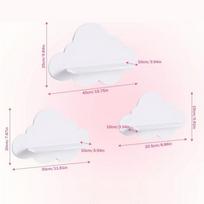 Cute Wall Shelf 3 Pieces Cloud Shaped Bookshelf Cloud-Shaped Modern Wall Shelves for Kid's Room Nursery Kitchen Workplace Dorm