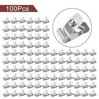 Stainless Steel Fence Wire Clamps for Agricultural Use Mounting Clips with Screws to Attach Wire Fencing to Wood Metal Posts