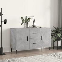 Vidaxl Komoda, Szarość Betonu, 100X36X60 Cm, Materiał Drewnopochodny