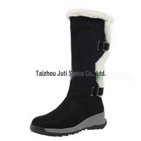 Juti 2024 European-American Plus Size Women's Side Zip Mid-Calf Boots 41