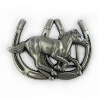 Fine Horse Smooth Zinc Alloy Men's Casual Saddle Equestrian Belt Buckle