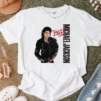 Michael Jackson Bad Comfort Colors Unisex T-Shirt, MJ Vintage Graphic Tee, King of Pop 80s Music Unisex T-Shirt XL