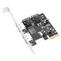 CY PCI-E - 4-Port SATA 3.0 ESATA PCIE SATA3 6Gbps PCI-E Adapter Expansion Card