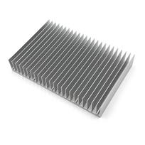 Large Heatsink 100x150x25mm Cooling Radiator for CPU, MOS Tube Circuit Board, PCB Module Cooler, LED Amplifier Device, with 24 Fins - Silver