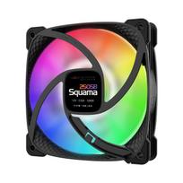 GEOMETRIC FUTURE 120mm ARGB Case Fan Squama 2505B Single Pack, 91.3 CFM Airflow, 9 Fan Blades, GF-SQ-2505B-1P (Authorized Japanese Distributor)