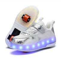 Huoleguo Crazy Roller Skate Shoes with Wheels 30