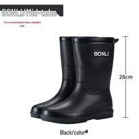 Men's German-Style Waterproof Soft Sole Shoes, Thickened for Warmth, Wear-Resistant Rubber, Ideal for Fishing and Car Wash