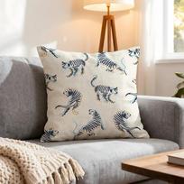Pattern Tigers Print Cushion Cover 4Pcs Decorative Covers Soft Cushion Case for Sofa Couch Decor 40x40 45x45 Pillowcases 4PCS