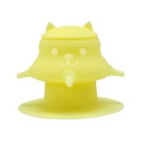Cat Food Dispenser Kitten Nipple Feeder Pet Food Storage Bionic Nipple Dog Cat Food Bowl Nipple Suction Cup Base 230ml Pet Bowl geltona