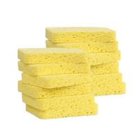 Luogang Thickened Natural Wood Pulp Cleaning Sponge Pads, 12-Pack