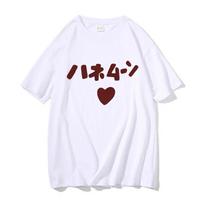 Japanese Manga T Shirt Summer Women Tshirt Funny Cute Anime Same Style Print T-shirts Harajuku Short Sleeve Casual M