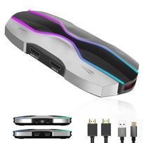 Capture card compatible with Nintendo Switch, 4K passthrough, 60FPS, 1080P, USB 3.2, video capture, VRR, HDR10, low latency, microphoneheadphone