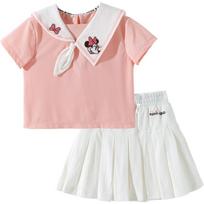 Disney Minnie Girls' Summer T-shirt & Pleated Skort Set 120/60