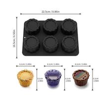Lace Round Cake Mold 6-Cavity Baking Cake Molds New Pudding Mould  Pastry Making