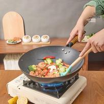 Zhang Xiaoquan 32cm Wrought Iron Round Bottom Wok