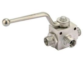 Zawór Kulowy Trójdrożny Bk3 M18X1,5 500Bar 12L