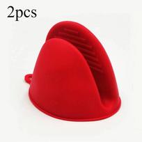 2pcs Thicken Baking  Silicone Oven Mitts Microwave Oven Glove Heat Insulation Anti-slip Bowl Pot Clips Kitchen Gloves 2pcs