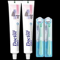 Dr. Ya Whitening Toothpaste Duo with 2 Toothbrushes