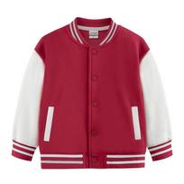 Children's Fleece-Lined Baseball Jacket - Baby to Kids' Sizes, Medium Thickness, Spring to Winter Wear. 100 cm