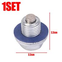 M12*1.25 Car Engine Oil Pan Drain Plug Bolt Silver with Washer Magnetic Oil Drain Screws Seal Ring for Toyota/Toyoda Gaskets