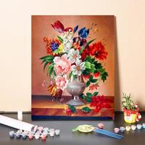 Menas „Pasidaryk pats“ Tapyba pagal numerius Pomėgiai Skaitmeninė tapyba aliejiniais dažais Aliejinė tapyba Namų dekoras Skaičiai Tapyba Deimantinė tapyba 40x50cm no frame brown