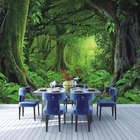 Forest Wall Mural Rainforest 3d Wallpaper Large Nature Scenery Wall Mural For Bedroom Living Room Wallpapers 200 cm(W) x 140 cm(H) green