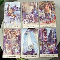 Miesto labirintas Taro, 78 kortos 12*7cm Taro kaladė | Indy Tarot rašiklis apie gyvenimą Niujorke 2000-ųjų pradžioje