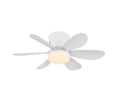 Globo 03625W - reguliuojamas LED lubinis ventiliatorius DELORES LED/5W/230V 2700-6500K baltas + nuotolinis pultas