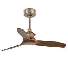 FARO 33428WT - Lubinis ventiliatorius. JUST FAN S Ø 81 cm, ruda/žalvarinė apdaila, Wi‑Fi Tuya + nuotolinio valdymo pultas