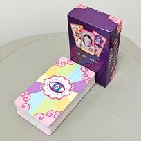 Pastel Prism Tarot Deck 78 Pcs Tarot Cards 10.3*6cm Imbued with The Soothing Tones of A Pink and Sky-blue Color Palette