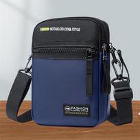 Men's Urban Fashion Oxford Cloth Fanny Pack - Large Capacity Crossbody Shoulder Bag 7 inches