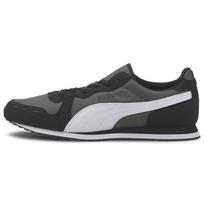 Puma Cabana Run Comfortable Versatile Leather Shock Absorption Non-Slip Low-Top Marathon Running Shoes Unisex sneaker Black Gray 373393-01 43