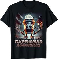 Cappuccino Assassino Italian Brainrot Meme T-Shirt unisex T-Shirt XL