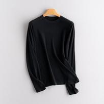 2025 Autumn Women's 80-Count Fine-Spun 100% Cashmere Crew Neck Knit Long Sleeve Base Layer Extra Large