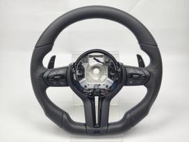 Black Chrome Sport Leather Steering Wheel For BMW F30 F36 F20 F23 F22 M3 F80 X1 F48 F10 F07 F01 M5 E84 E87 E90 E70 BMW Accessory M5 sport（NO airbag）