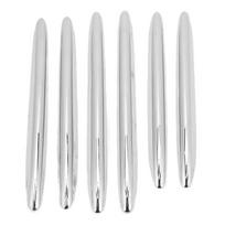 6Pcs Car Engine Hood Vent Grille Cover Trim Parts for Mercedes Benz R172 SLK 2011 2012 2013 2014 2015 2016 2017 2018 2019 Chrome