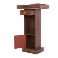 Podium Stand Wood Modern Minimalism Large Tabletop Speaking Lectern for Presentation Lecture Classroom
