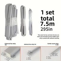 TPU Seal Strip Set for Sliding Windows and Door Windproof Waterproof Soundproof Dustproof for Outer Inner Middle Gap Door Bottom