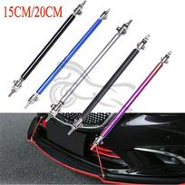 2PCS Universal Adjustable Front Bumper Lip Splitter Strut Rod Tie Support Bars Spoiler Racing 15/20cm Car Front Rear Bumper 15cm Black